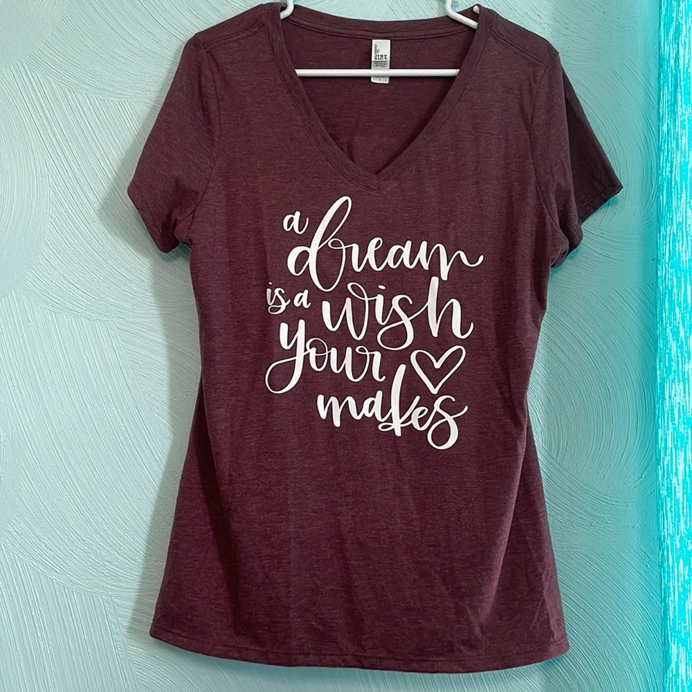 Cute Disney top “A Dream is a wish your heart makes”
